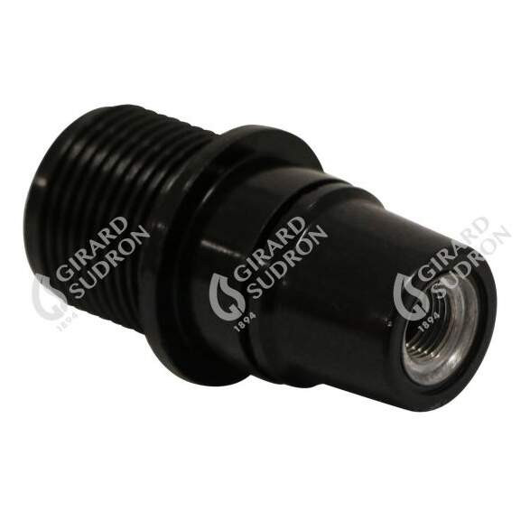 Girard sudron douille e14 filetée avec portée noire culot h21 montée