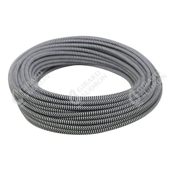 Girard sudron cable h03vvf rond 2x0.75 text.noir&blanc - Girard Sudron - 237895