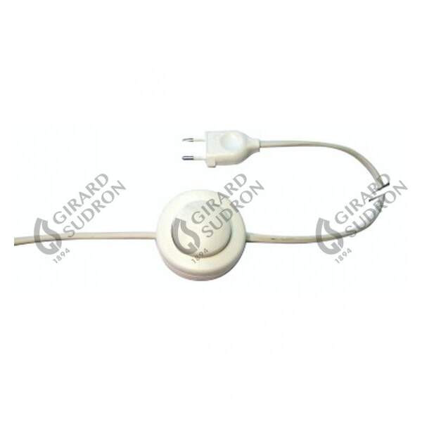 Girard sudron cordon 2x0.75 l.3.50m blanc inter a pied