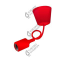 Girard sudron monture e27 silicone rouge cable 60cm