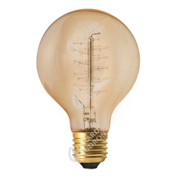 Girard sudron globe d80 filament me?tallique spirale? 24w e27 2000k ambre