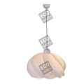 Suspension e27 max.40w abat-jour pvc blanc extérieur / intérieur cable pvc l.100cm blanc