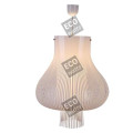 Suspension e27 max.40w abat-jour pvc blanc extérieur / intérieur cable pvc l.100cm blanc