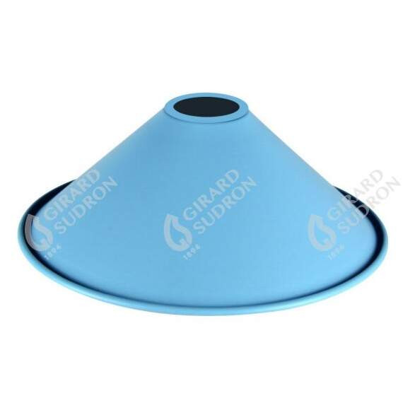Girard sudron abat-jour métal conique ø220mm bleu ciel mat