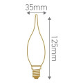 Girard sudron candle gs4 led filament 2w e14 2700k 210lm sat.