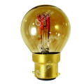 Girard sudron sphérique g45 filament led torsadée 3w b22 100lm dim. smoky