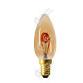 Girard sudron flamme c35 filament led torsadée 3w e14 100lm dim. ambre