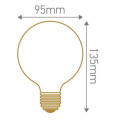 Girard sudron globe g95 4 loops 4w e27 2000k 200lm dim. ambre