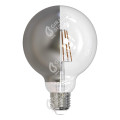 Girard sudron globe d95 filament led "latéral argent" 8w e27 2700k 950lm dim.