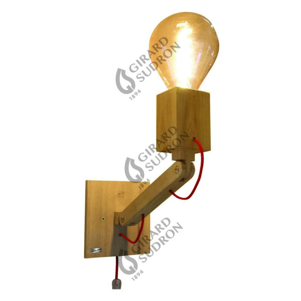 Applique murale articule en bois design by fabrice peltier