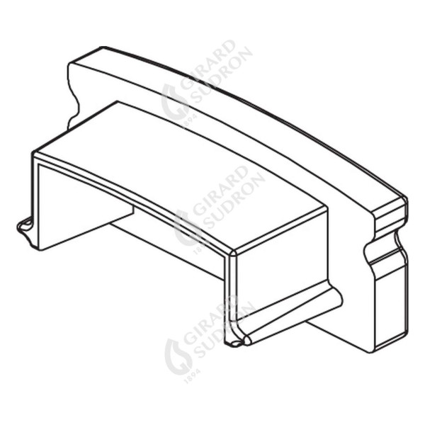 Girard sudron embouts pour profile aluminium 23.5x10