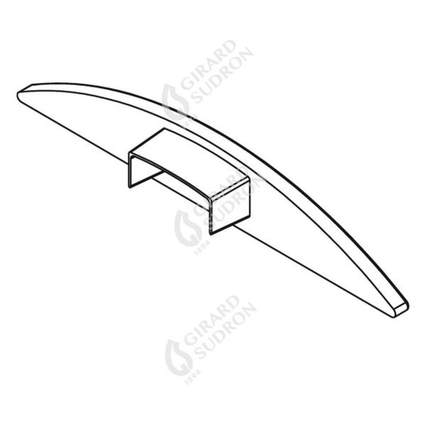 Girard sudron profile aluminium 52.3x8.4 avec rebord clair