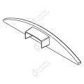 Girard sudron profile aluminium 52.3x8.4 avec rebord clair
