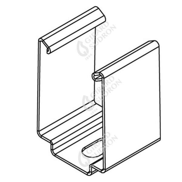 Girard sudron patte de fixation pour profile aluminium 14x14