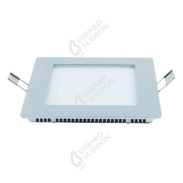 Girard sudron nimba - luminaire encastré led 200x200x18 enc.184x184 12w 3000k 960lm 120° blanc