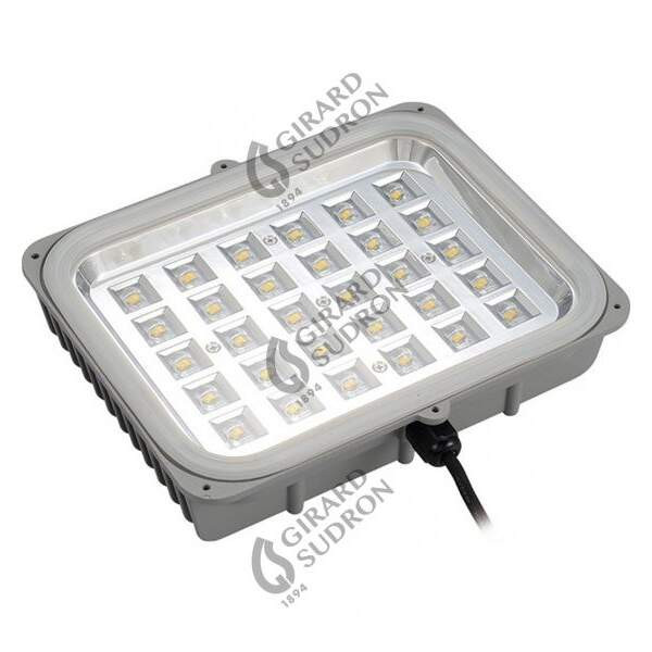 Girard sudron sponde - module led 238x209x54 40w 3000k 4286lm 85x135° argent