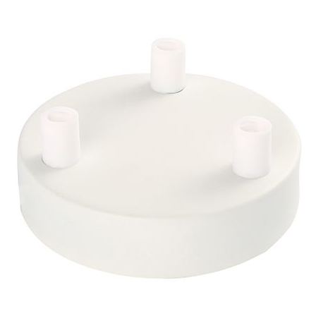 Girard sudron plafonnier acier blanc  trois sorties