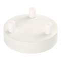 Girard sudron plafonnier acier blanc  trois sorties