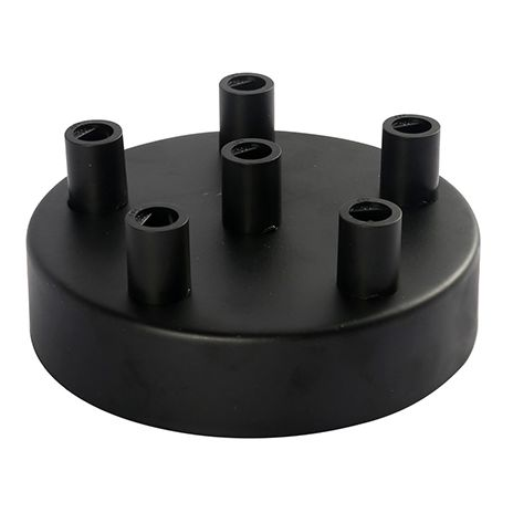 Girard sudron plafonnier acier noir six sorties