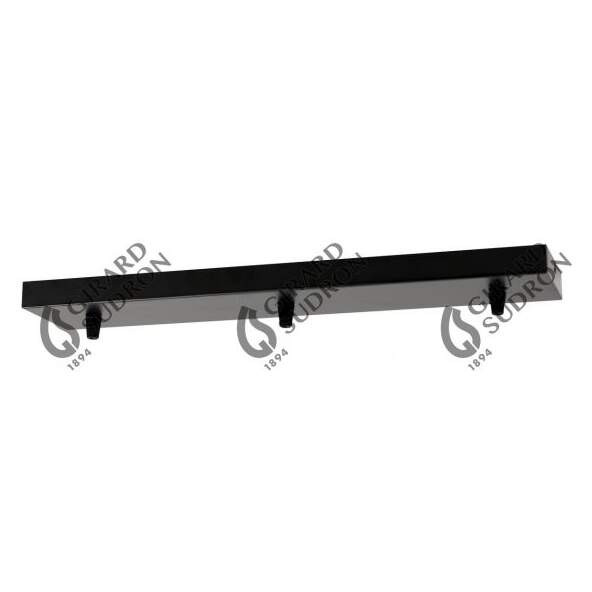 Square ceiling_3 holes_470x95x25mm_black