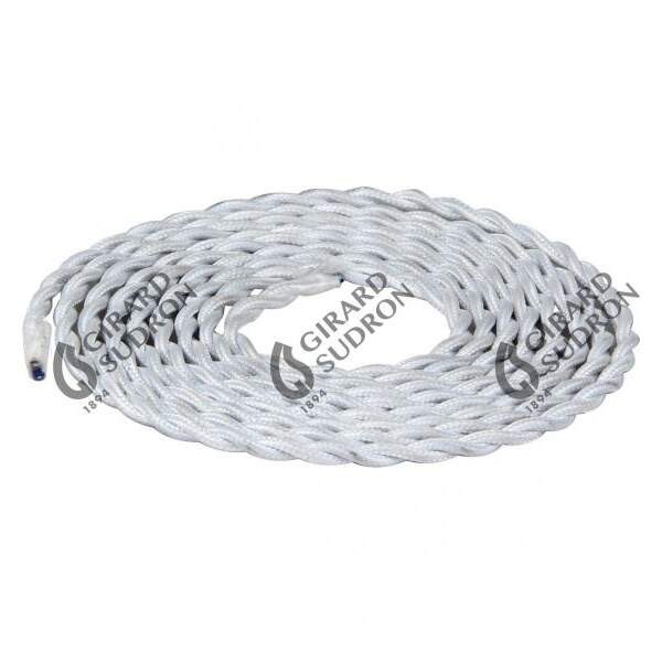 Twisted cable  white 2m 2 x 0,75mm2