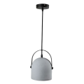 Concrete  suspension  black canopy  e27