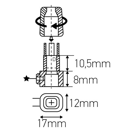 Girard sudron serre-cable transparent