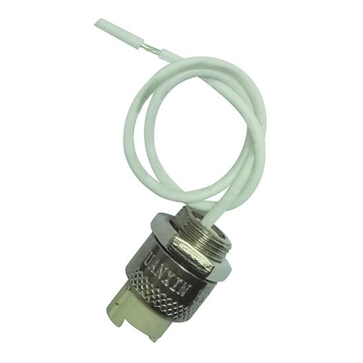 Douille R7S Laiton Nickelé Céramique 118 mm Girard Sudron – avec Câble 25 cm