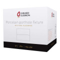 Girard sudron applique porcelaine g9 hublot av. verrerie opaline blanc - Girard Sudron - 300250