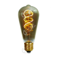 Girard sudron edison filament led twisted 4w e27 2000k 200lm dim. smoky