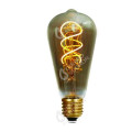 Girard sudron edison filament led twisted 4w e27 2000k 200lm dim. smoky