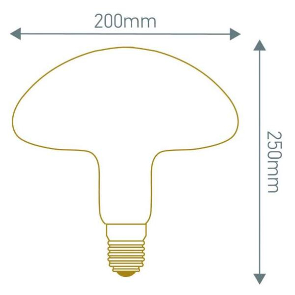 Girard sudron mushroom m200 4 loops 4w e27 2000k 200lm dim ambre
