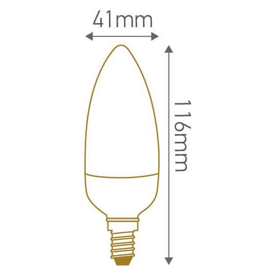 Flamme c37 led effet flamme 2,8w  4,5w e14 1300k  3 modes 3125467169972