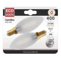 Girard sudron ecowatts -  lot de 2 flammes filament led 4w e14 dépolie 2700k