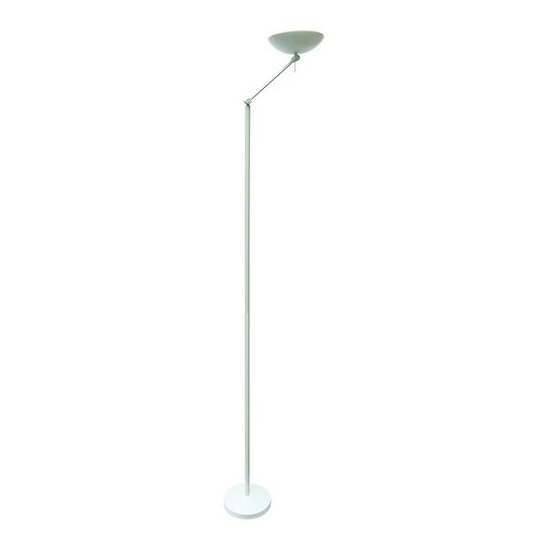 Girard sudron thyone - lampadaire led Ø280x1950 35w 2800-3100k 3100lm 120° blanc dim