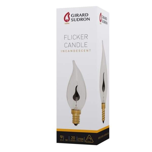 Girard sudron flam.flicker incurvée 2/3w 230v e14