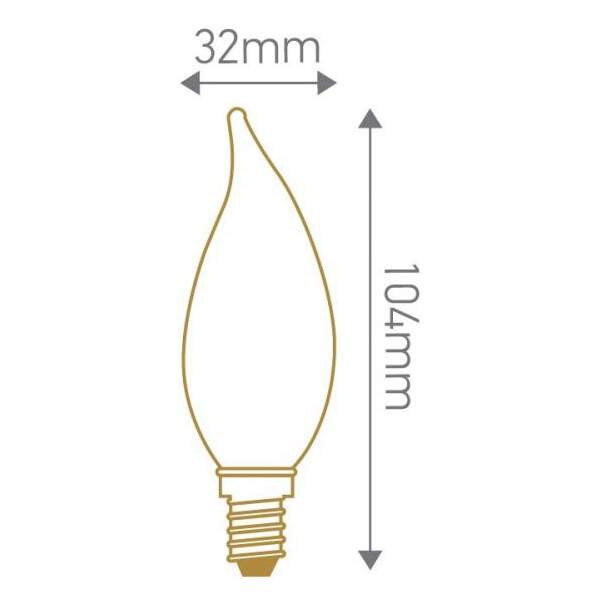 Girard sudron flam.flicker incurvée 2/3w 230v e14