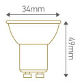 Spot led mr11 230v gu10 4w 3000k 300lm 38° non dim