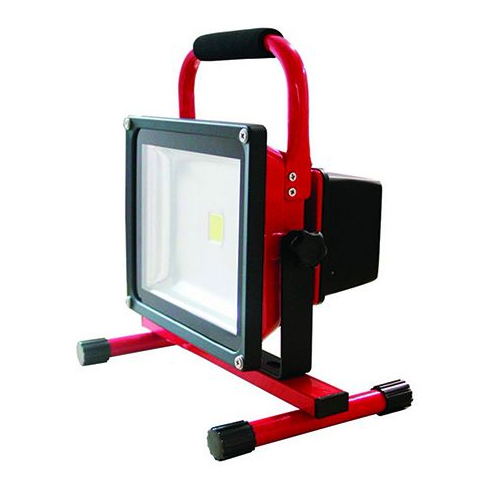 Girard sudron lassen - rechargeable portable led flood light ip 65 305 x225x184 30w 2700k 1200lm 120° rouge