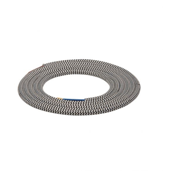 Girard sudron  câble  double isolation  panaché noir/ blanc  (2m)