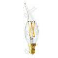 Girard sudron flamme cv4 filament led 5w e14 2700k 610lm cl.