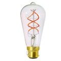 Girard sudron edison filament led twisted 4w b22 2200k 240lm dim. cl.