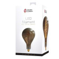 Girard sudron ampoule géante filament led twisted 290mm 6w e27 3000k 200lm dim. smoky