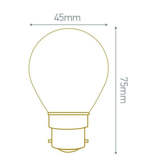 Girard sudron globe g125 filament led 10w e27 2700k 1200lm milky dim