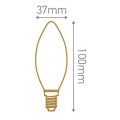 Girard sudron blister 3* flamme led 5w e14
