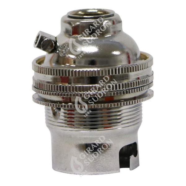 Girard sudron douille b22 db 10x1 b.de terre chromee