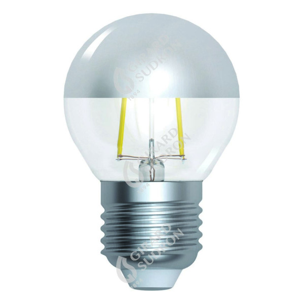 Girard sudron spherical g45 led filament "calotte argentée" 4w e27 2700k 350lm dim.