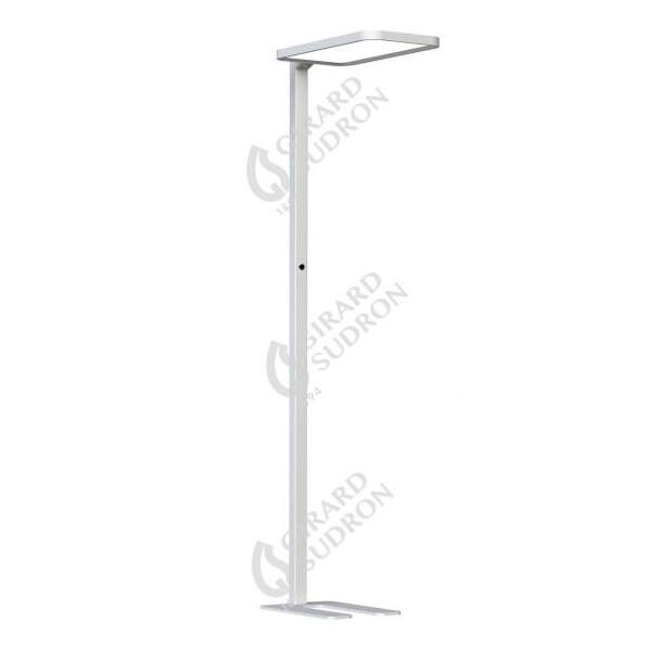Girard sudron calyce - lampadaire led 610x310x1950 80w 4000k 7040lm 120° blanc dim pir