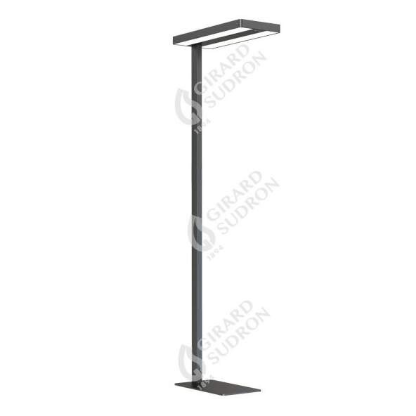Girard sudron autonoe - lampadaire led 610x280x1950 60w 4000k 5400lm 120° noir dim