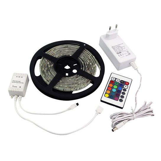 Girard sudron leda - kit ruban led 24v 36w rgb dim + adaptateur + télécommande